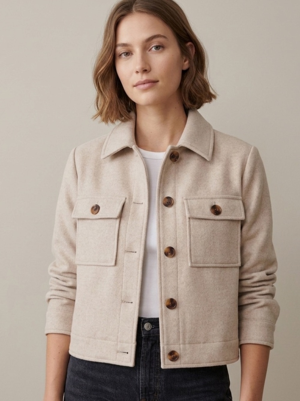AVEC LES FILLES JACKET‎ OATMEAL